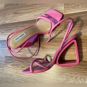 Steve Madden Enjoying Faux Leather Strappy Wedge Sandal Women Size 9.5 NWOT